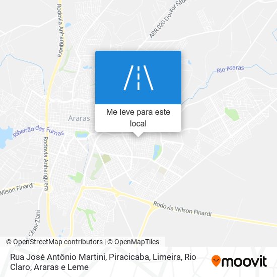 Rua José Antônio Martini mapa