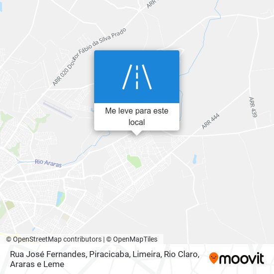 Rua José Fernandes mapa