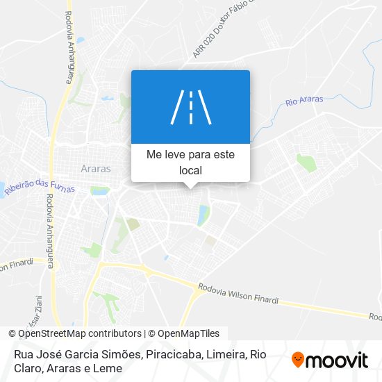 Rua José Garcia Simões mapa