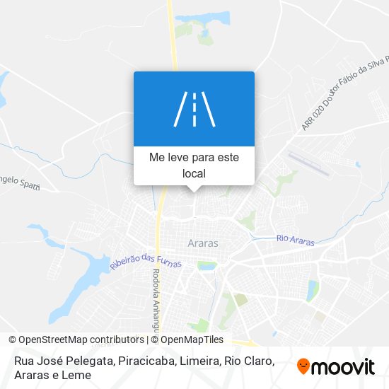 Rua José Pelegata mapa