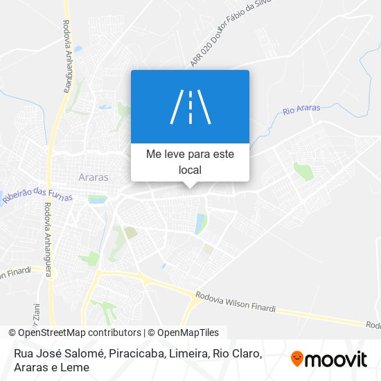 Rua José Salomé mapa