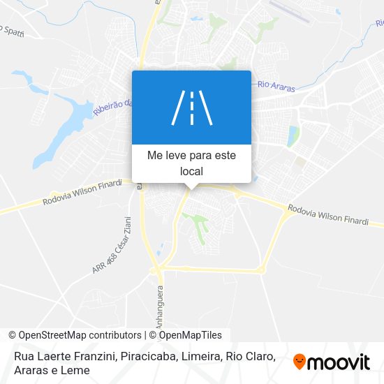 Rua Laerte Franzini mapa