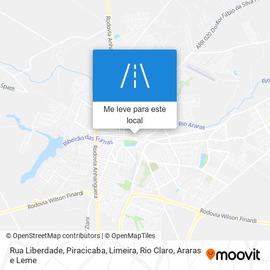 Rua Liberdade mapa