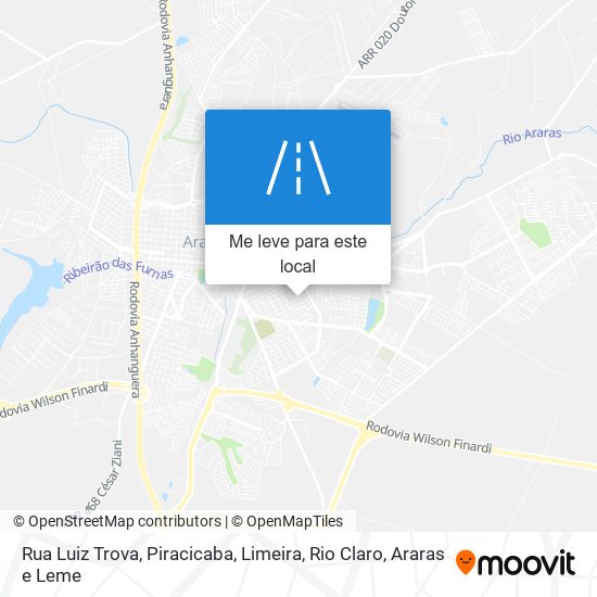 Rua Luiz Trova mapa