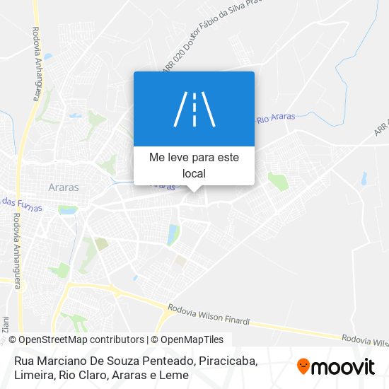 Rua Marciano De Souza Penteado mapa