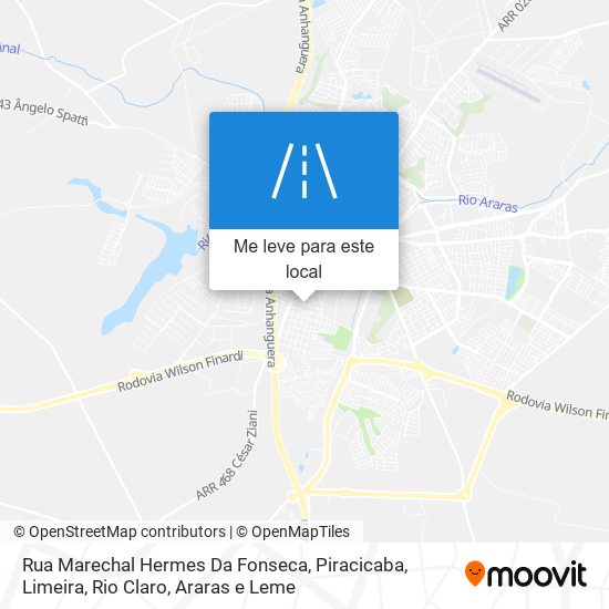 Rua Marechal Hermes Da Fonseca mapa