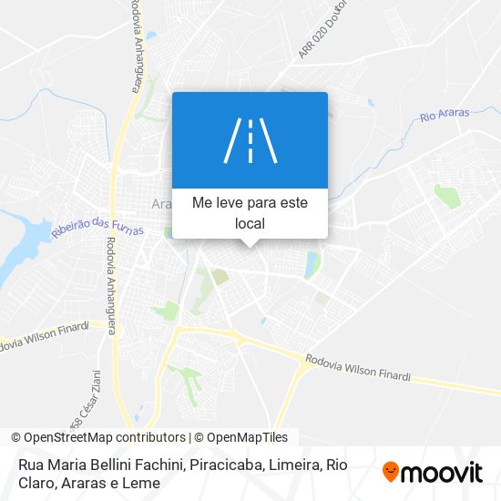 Rua Maria Bellini Fachini mapa