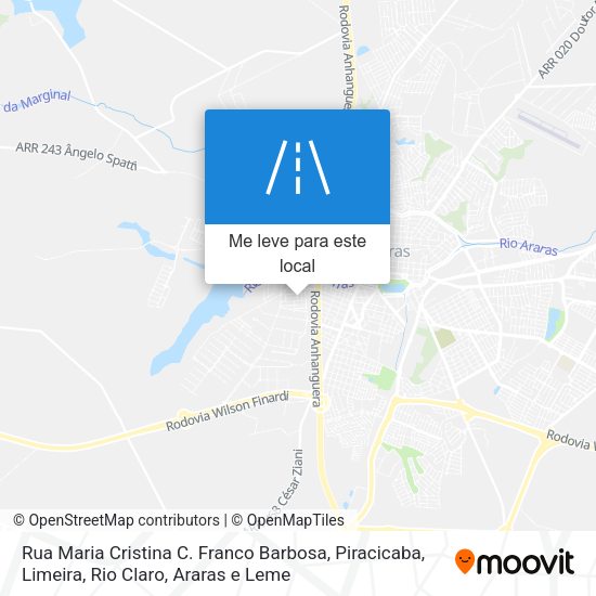Rua Maria Cristina C. Franco Barbosa mapa