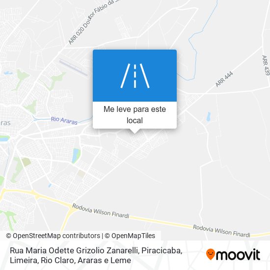 Rua Maria Odette Grizolio Zanarelli mapa