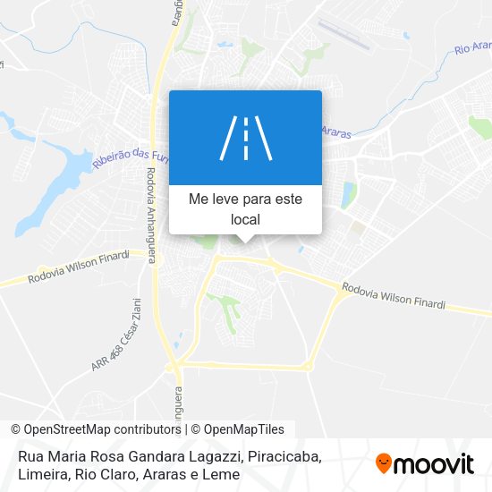 Rua Maria Rosa Gandara Lagazzi mapa