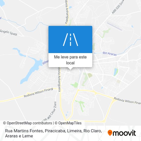 Rua Martins Fontes mapa