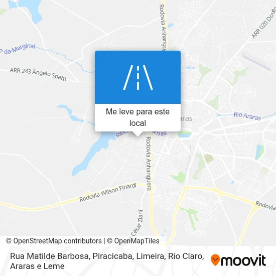 Rua Matilde Barbosa mapa