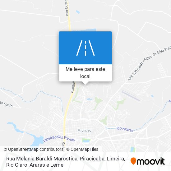 Rua Melânia Baraldi Maróstica mapa