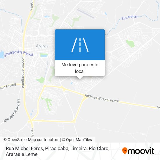 Rua Michel Feres mapa