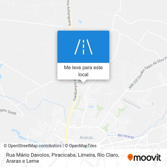 Rua Mário Davolos mapa