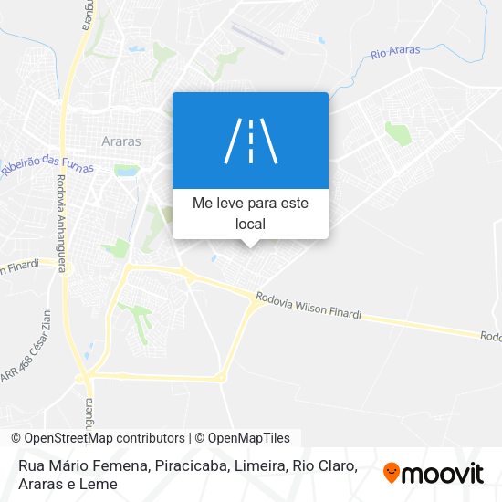 Rua Mário Femena mapa