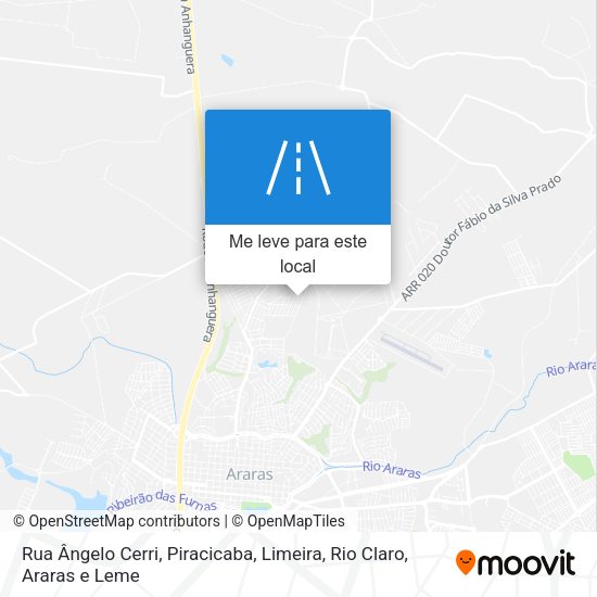 Rua Ângelo Cerri mapa
