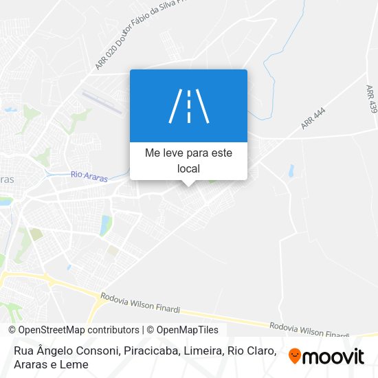 Rua Ângelo Consoni mapa