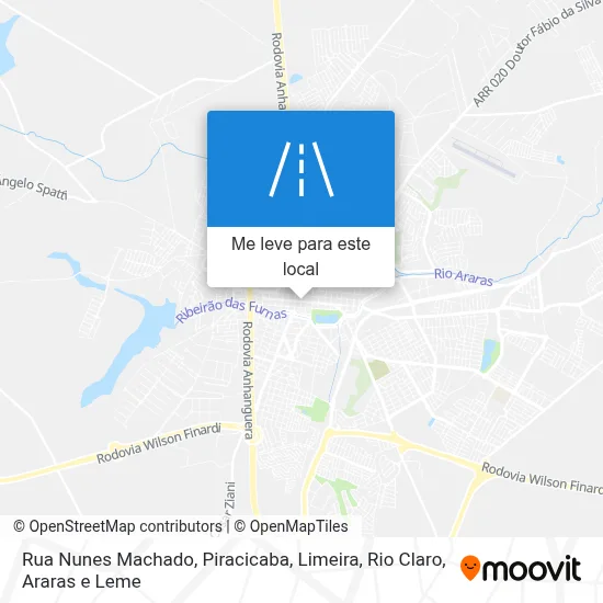 Rua Nunes Machado mapa