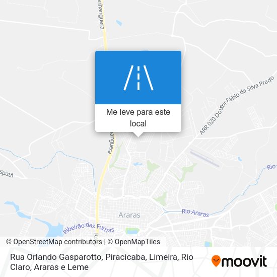 Rua Orlando Gasparotto mapa