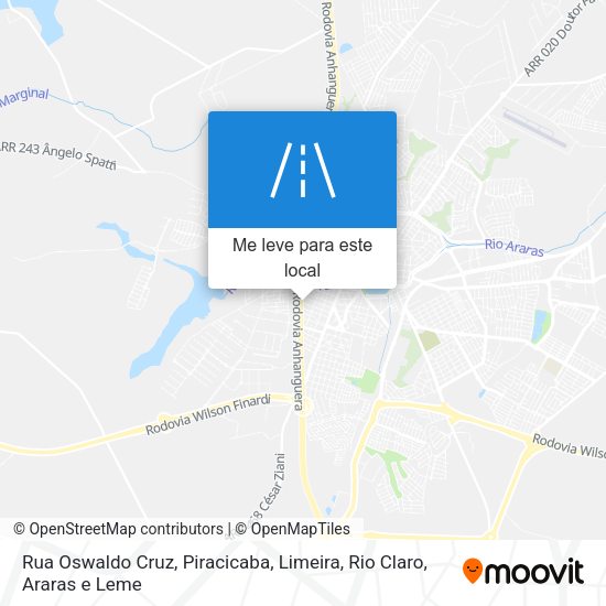 Rua Oswaldo Cruz mapa