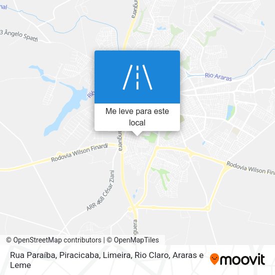 Rua Paraíba mapa