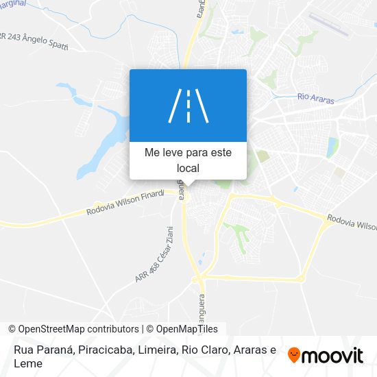 Rua Paraná mapa