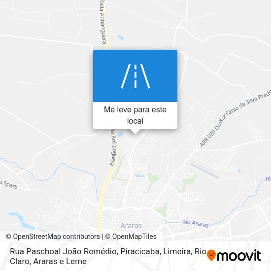 Rua Paschoal João Remédio mapa
