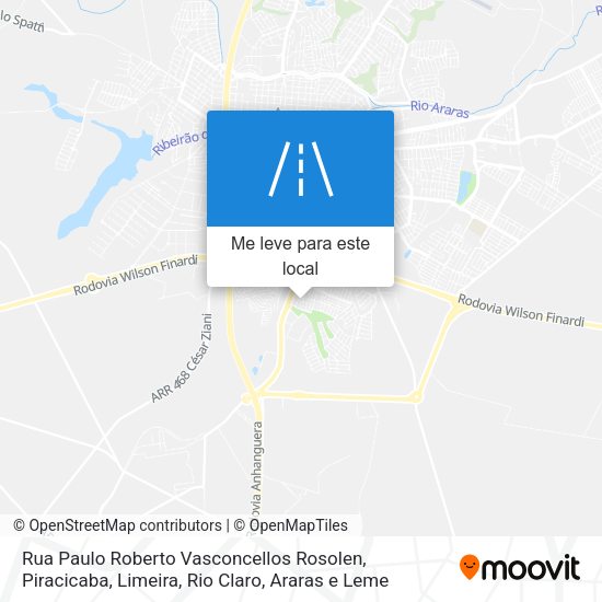 Rua Paulo Roberto Vasconcellos Rosolen mapa