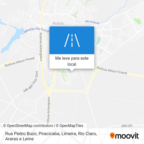 Rua Pedro Buzo mapa