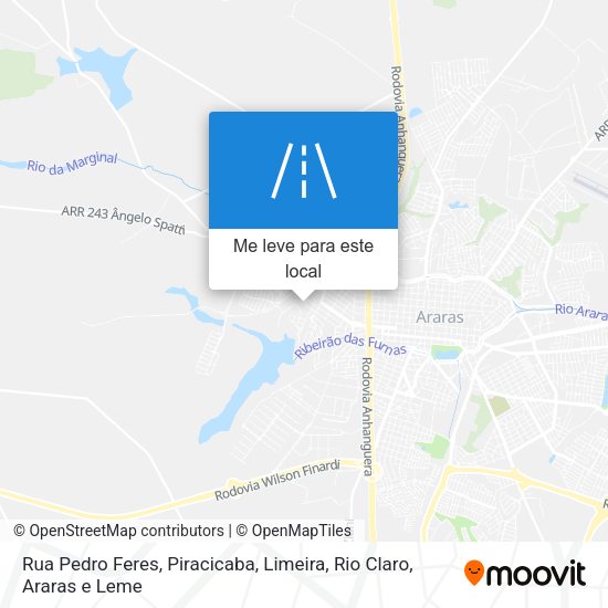 Rua Pedro Feres mapa