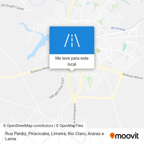 Rua Perdiz mapa