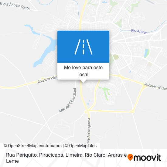 Rua Periquito mapa