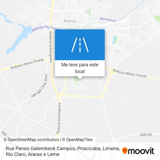 Rua Persio Galembeck Campos mapa