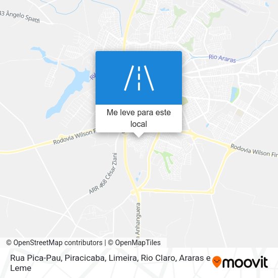 Rua Pica-Pau mapa