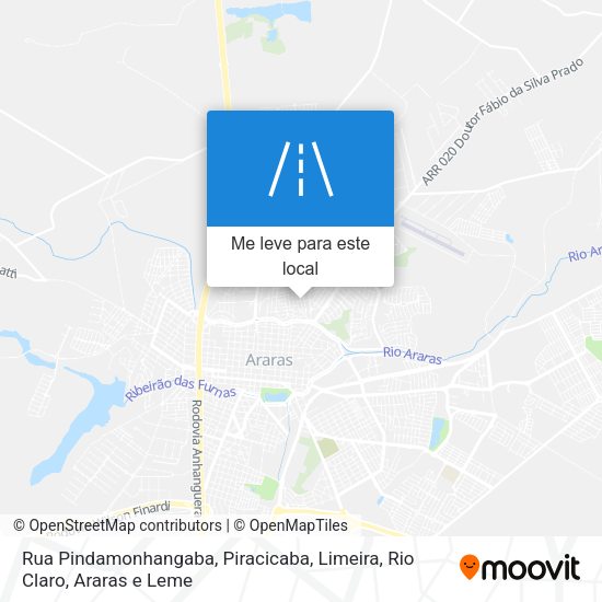 Rua Pindamonhangaba mapa
