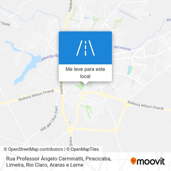 Rua Professor Ângelo Carminatti mapa