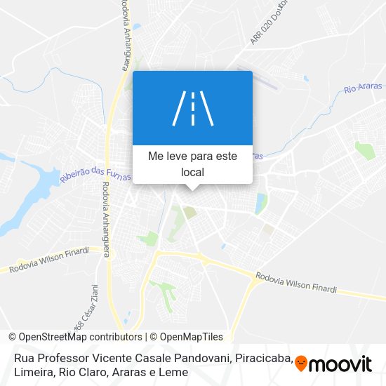 Rua Professor Vicente Casale Pandovani mapa