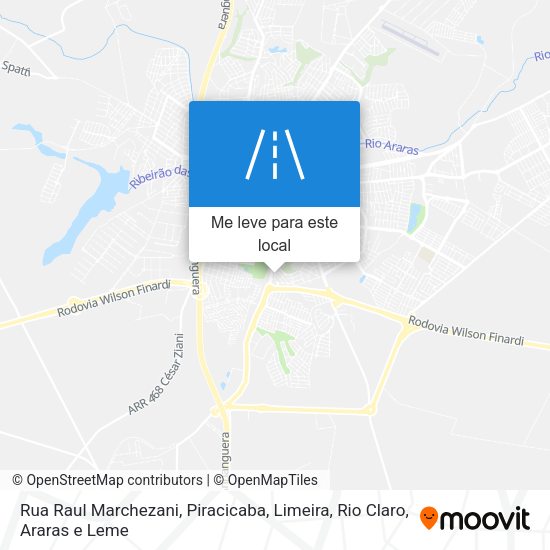Rua Raul Marchezani mapa