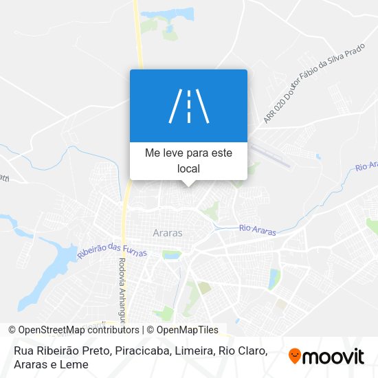 Rua Ribeirão Preto mapa