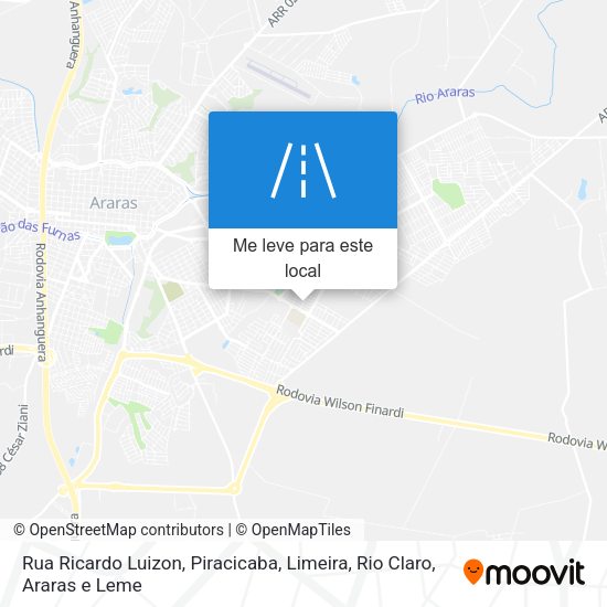 Rua Ricardo Luizon mapa
