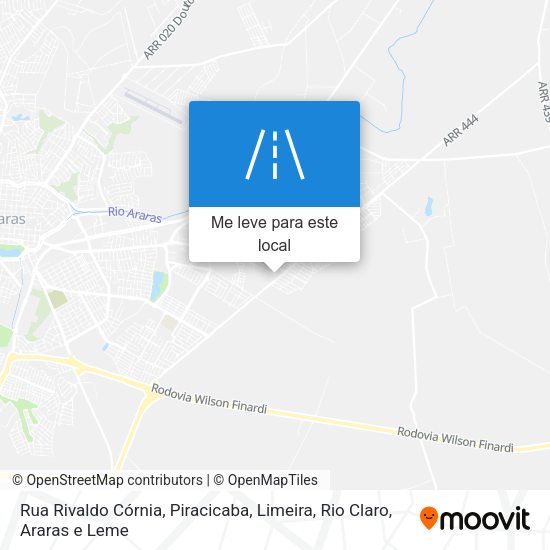 Rua Rivaldo Córnia mapa