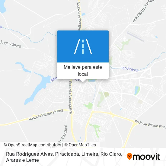 Rua Rodrigues Alves mapa