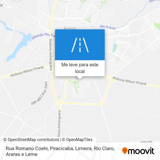 Rua Romano Coehi mapa