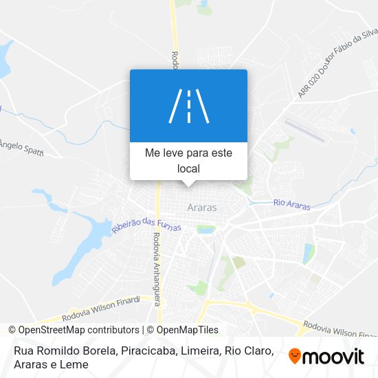 Rua Romildo Borela mapa