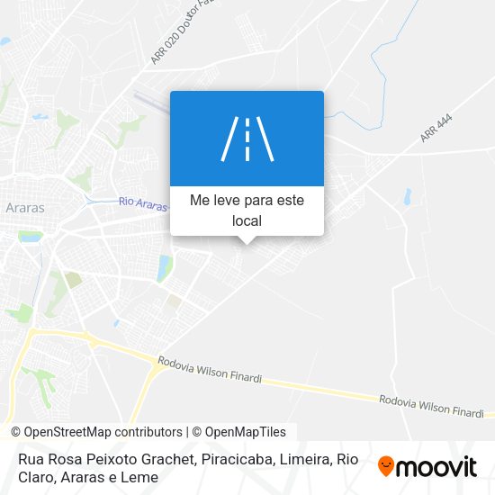 Rua Rosa Peixoto Grachet mapa