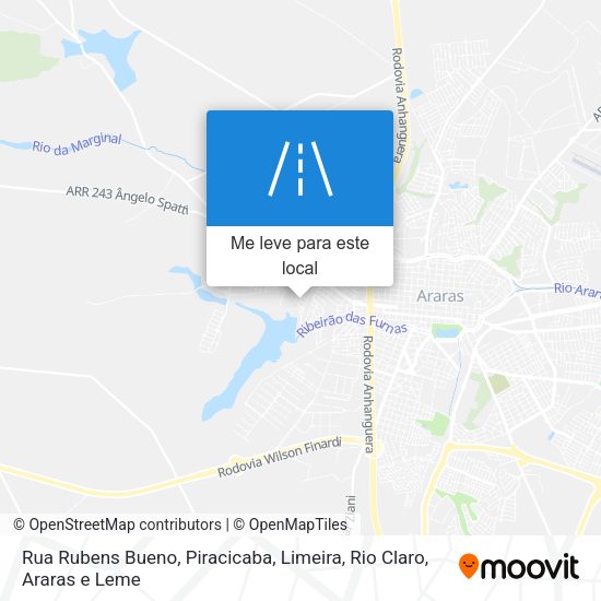 Rua Rubens Bueno mapa