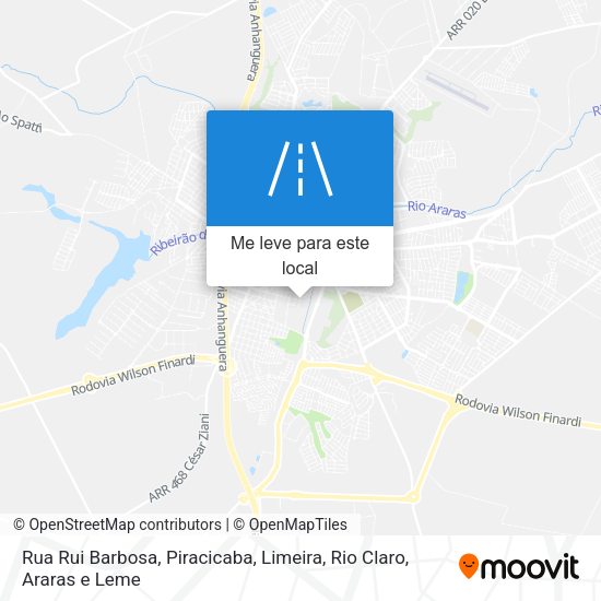 Rua Rui Barbosa mapa