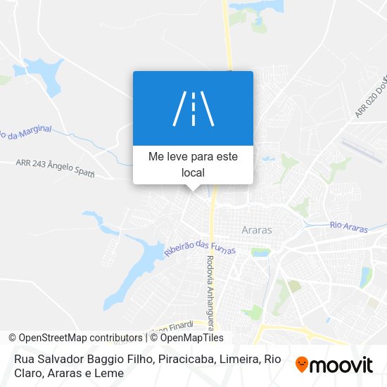 Rua Salvador Baggio Filho mapa