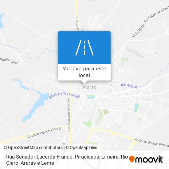 Rua Senador Lacerda Franco mapa